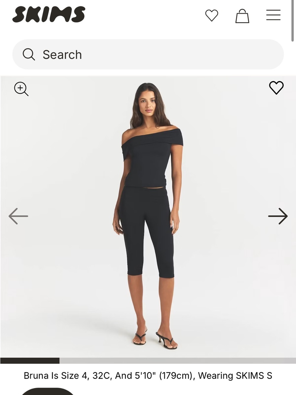 SKIMS Women's SMOOTH LAYERS
Asymmetrical Off The Shoulder Top